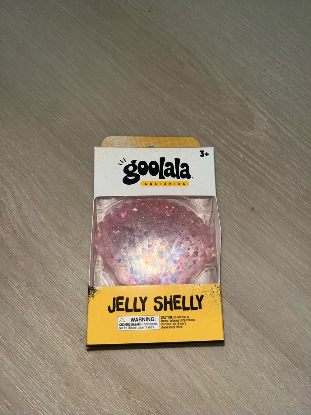 Goolala Jelly Shelly Squishy - Pink Glitter Shell